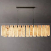 Calamette Modern Alabaster Rectangular Chandelier 72