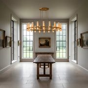 Ravelle Round Milk Glass Chandelier 60