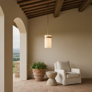 Ravelle Milk Glass Pendant 12