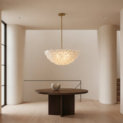 Nicolette Glass Floral Round Chandelier (26