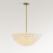 Nicolette Glass Floral Round Chandelier (26
