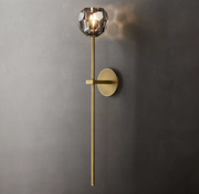 Boule De Crystal Ball Clear/Smoke Wall Sconce H9