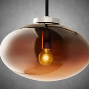 Cabrette Clear/Amber Glass Wall Sconce