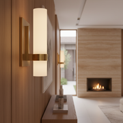 Ravelle Milk Glass  Sconce