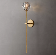 Boule De Crystal Ball Clear/Smoke Wall Sconce H9