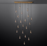 Rain Linear Modern Dining Room Chandelier Light 72