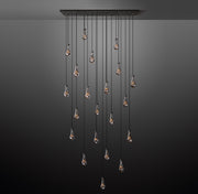 Rain Linear Modern Dining Room Chandelier Light 72