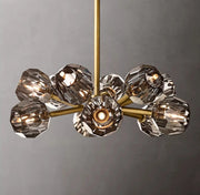 Boule De Crystal Ball Clear/Smoke Glass Round Chandelier 24