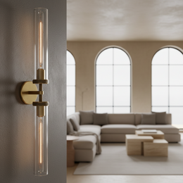 Lambeth Knurled Grand Linear Sconce Modern Creative Wall Lamp