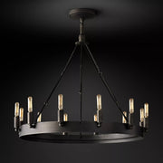 Filament Vintage Round chandelier 26