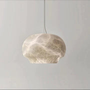 Samaneh Alabaster Dome Pendant Lighting Fixture, Dining Pendant Light