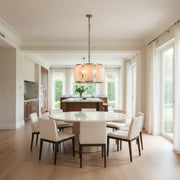 Harlowe Calcite Round Chandelier 19