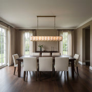 Harlowe Calcite Rectangular Chandelier 74