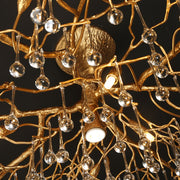 Modern Branch Clear Crystal Dew Drop Ceiling Light