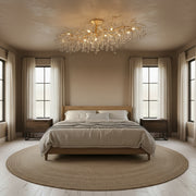 Modern Branch Clear Crystal Dew Drop Ceiling Light