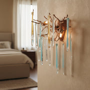 Modern Branch Colored Icicle  Wall Sconce