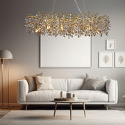 North Hotel Crystal Rectangular Chandelier