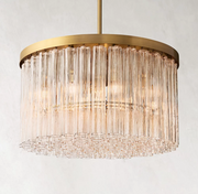 Cielo Glass Tube Round Chandelier 36