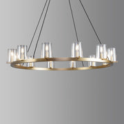 Pauillac Round Chandelier Glass 36''