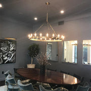 Filament Vintage Round chandelier 50