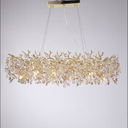 North Hotel Crystal Rectangular Chandelier