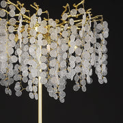 Paul Modern Clear Crystal Standing Floor Lamp