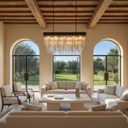 Whitely Square Chandelier 54'', Luxury Home Decor Lamp