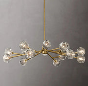 Boule De Cristal Clear/Smoke Glass Ball Modern Round Chandelier Light 48