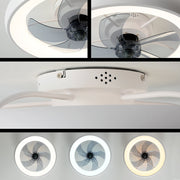 Maeve Ceiling Fan with Lights Dimmable LED Reversible Blades Remote for Dining Table