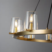 Pauillac Round Chandelier Glass 36''