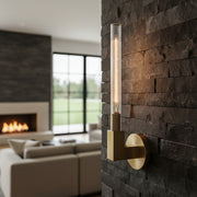 Cannele Clean Lines Candlestick Wall Sconce , Wall Lamp