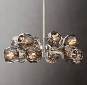 Boule De Crystal Ball Clear/Smoke Glass Round Chandelier 24