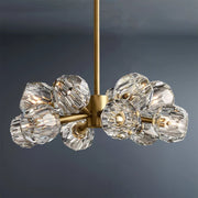Boule De Crystal Ball Clear/Smoke Glass Round Chandelier 24