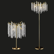 Neve Modern Crystal Branch Floor Lamps