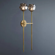 Boule De Crystal Ball Clear/Smoke Wall Sconce H9