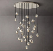 Boule De Cristal Clear Glass Ball Round Cluster Chandelier Light 40