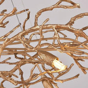Lake Modern Crystal Round Branch Chandelier Light