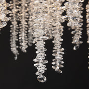 Neve Metal Lighting Living Room Branch Chandelier Glass Lamp
