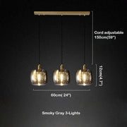 Morden Smoke Grey Pendant Light