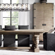 Harlowe Crystal Rectangular Chandelier 42