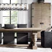 Harlowe Crystal Rectangular Chandelier Light 74