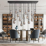 Rain Linear Modern Chandelier Ligh W54