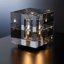 Jeff Square Crystal Table Lamp