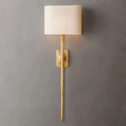 Thaddeus Modern Forged Brass Shaded Wall Sconce For Dining Room