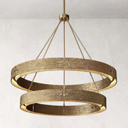Vouvray Two-Tier Round Chandelier D 60