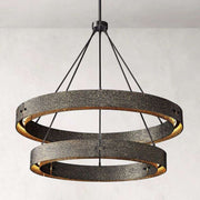 Vouvray Two-Tier Round Chandelier D 60