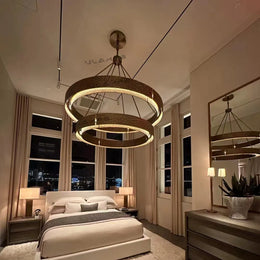 Vouvray Two-Tier Round Chandelier D48