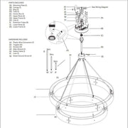 Vouvray Two-Tier Round Chandelier D 60