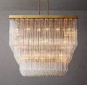 Cielo Glass Tube Square Chandelier 45