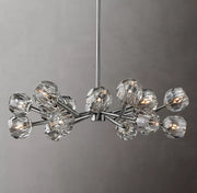 Boule De Cristal Clear/Smoke Crystal Ball Modern Round Chandelier Light 36